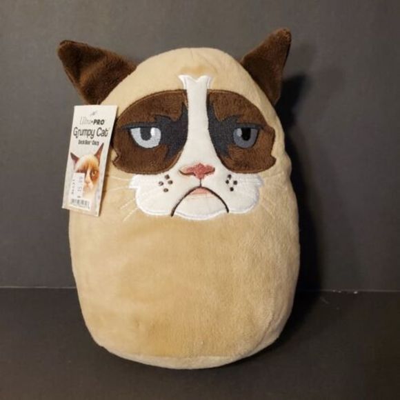 Ultra Pro Grumpy Cat Toys Ultra Progrumpy Cat Plush Clip Cozy 9 New
